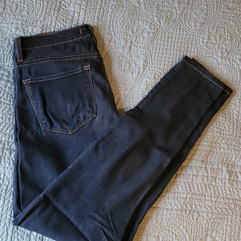 Like New, Dark Wash Flying Monkey Skinny Jeans
